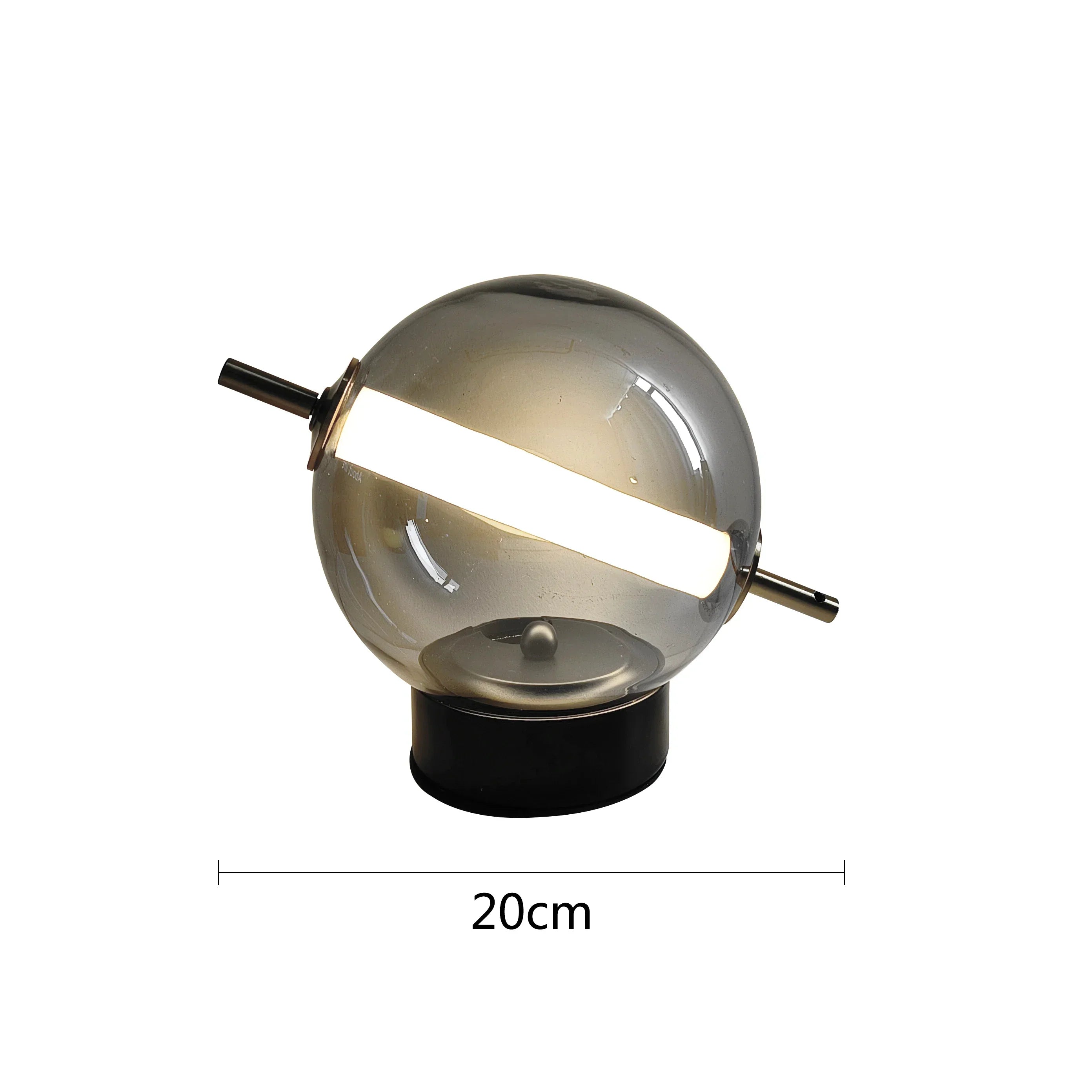 RetroLumière - Vintage Glazen Tafellamp met Stijlvol Ontwerp