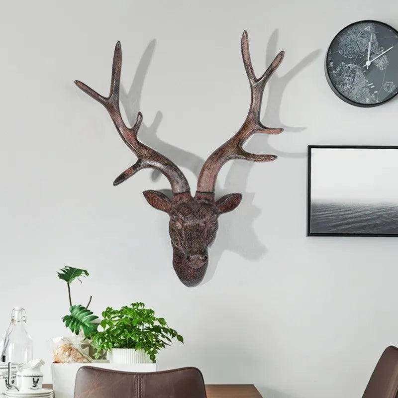Rustieke Gewei Wanddecoratie - Stijlvolle Natuurinspiratie voor je Interieur