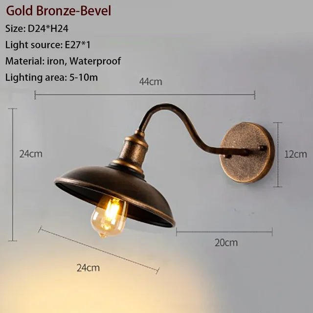 StormClassic - Waterdichte Vintage Wandlamp voor Buitenverlichting