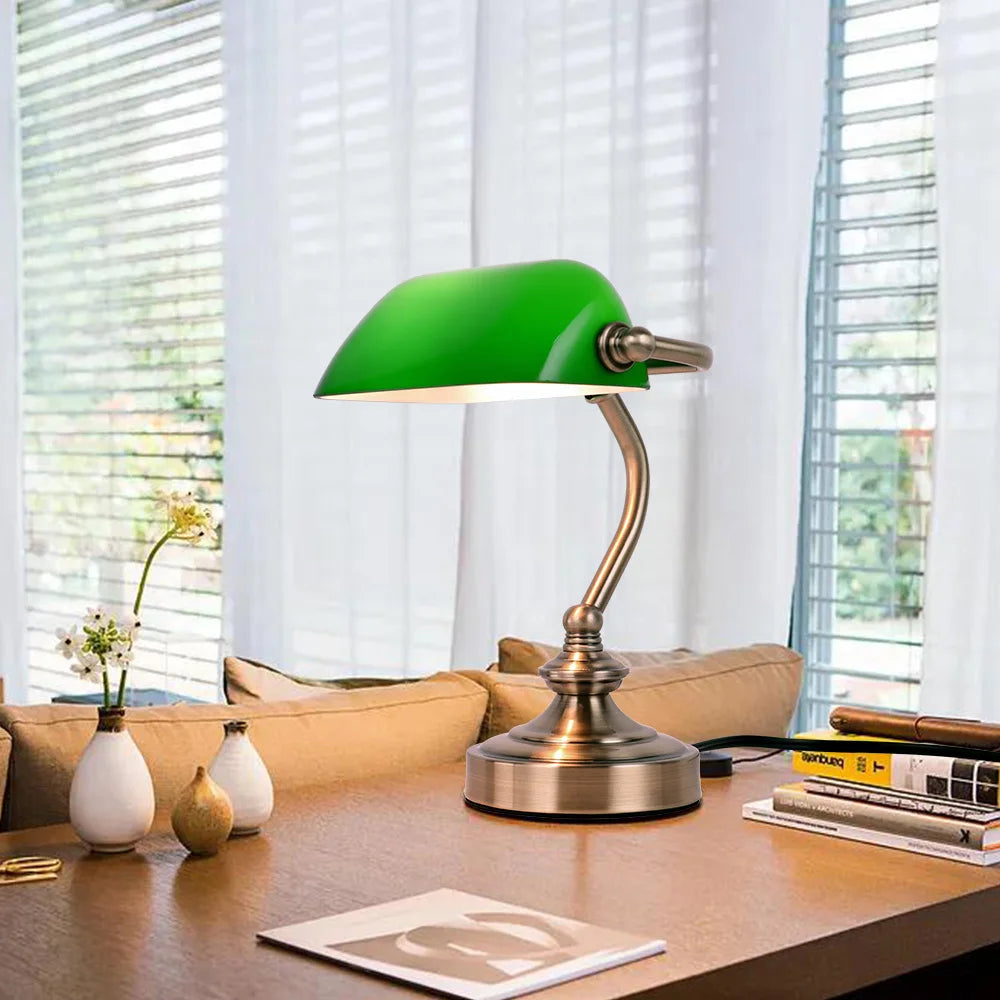 RetroLite - Mini Retro Bureaulamp | Compacte Verlichting voor Werkplekken