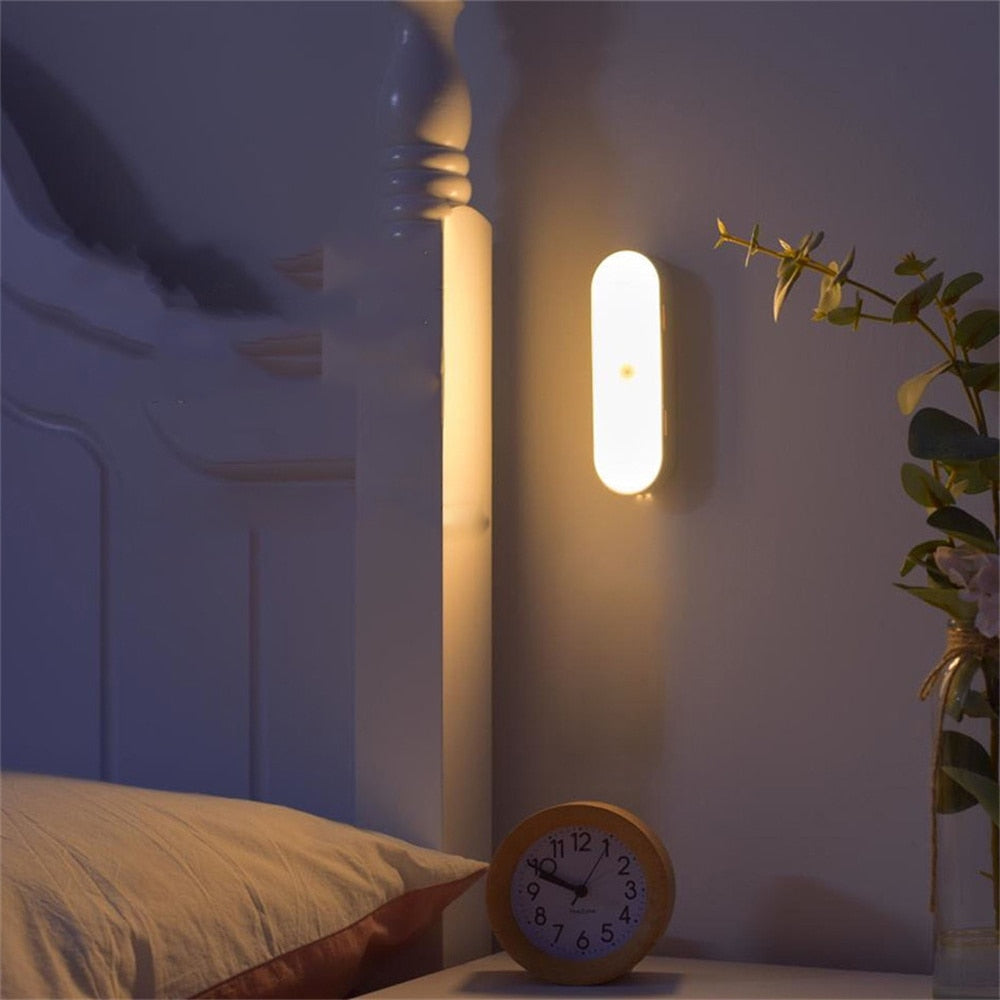 BrightSense - LED USB Oplaadbare Draadloze Wandlamp met Bewegingssensor