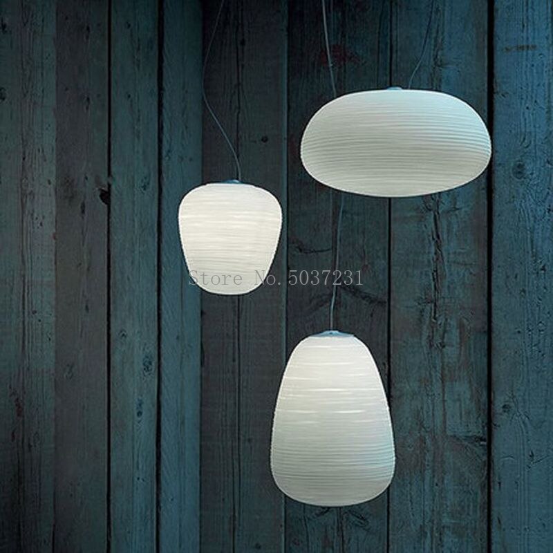 LumiGlass - Moderne Melkwitte Glazen Hanglamp voor Strakke Verlichting