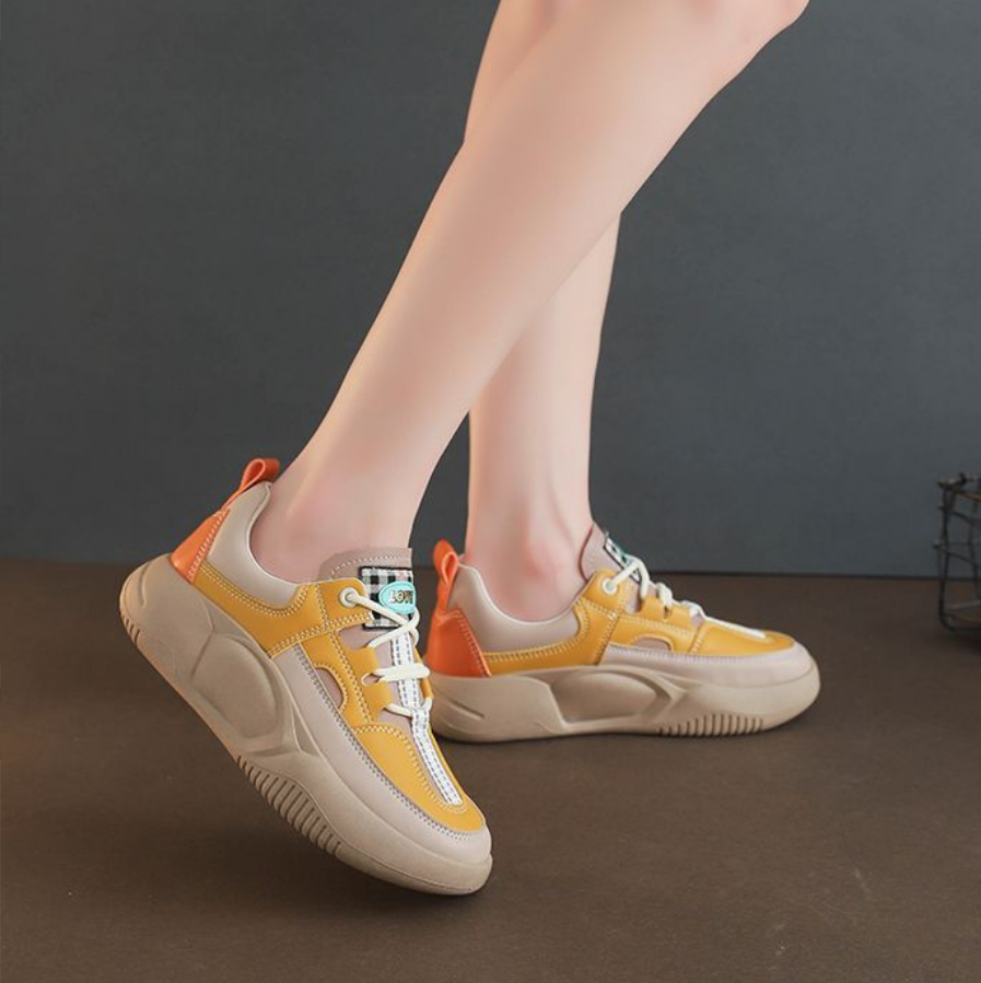 BrightStep Spectrum - Vrolijke Dames Sneakers met Extradikke Zool