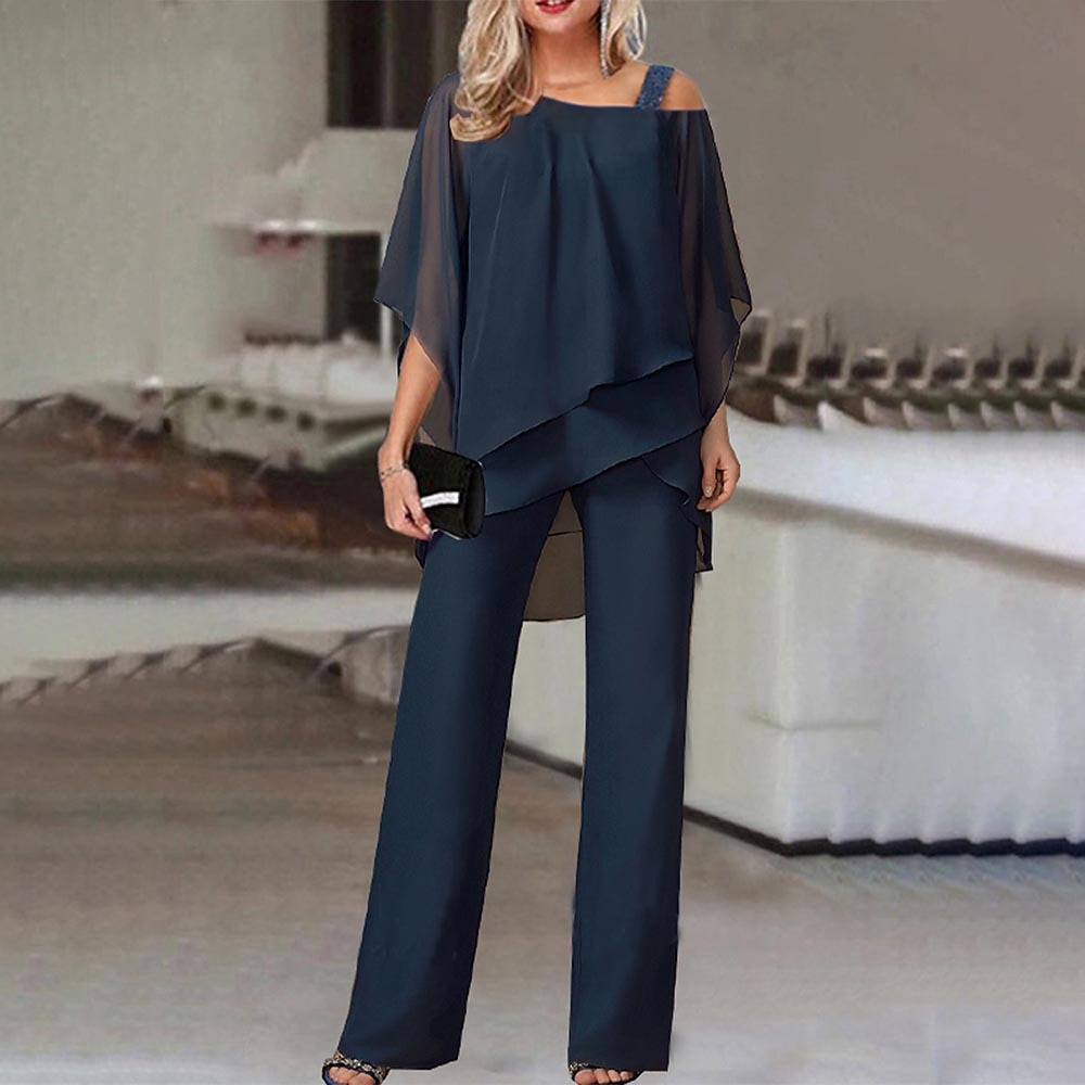 Elegante Jumpsuit voor Dames | Tweedelige Set met Cold Shoulder Design