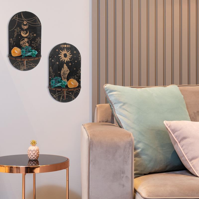 Stellar Crystal Plankenset | Luxe en Decoratieve Opbergruimte