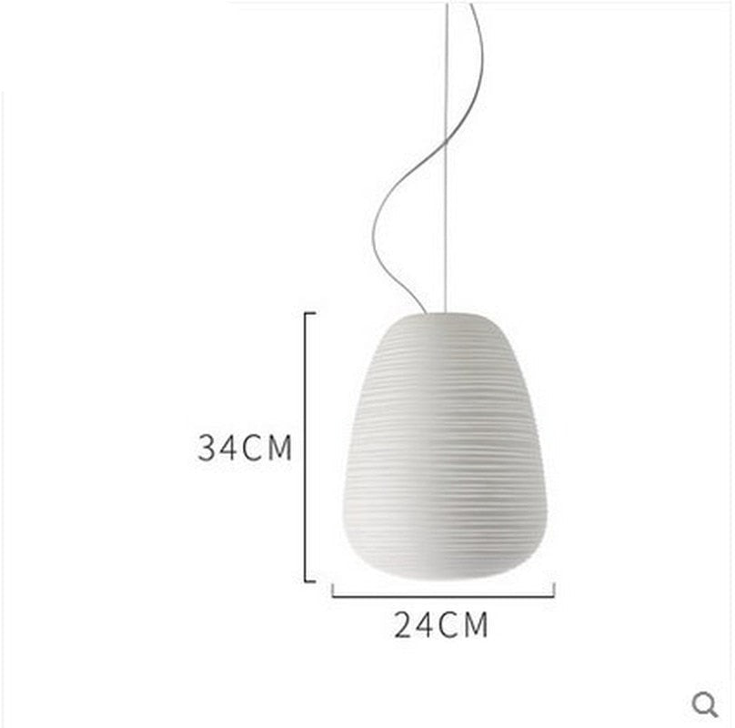 LumiGlass - Moderne Melkwitte Glazen Hanglamp voor Strakke Verlichting