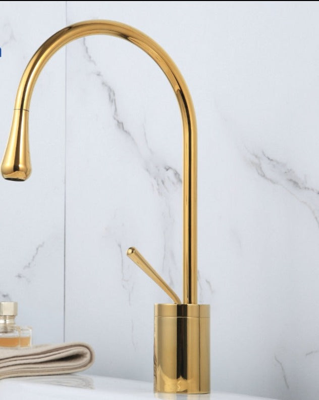 AquaTurn - Draaibare Watervalkraan Badkamer | Moderne Wastafelkraan