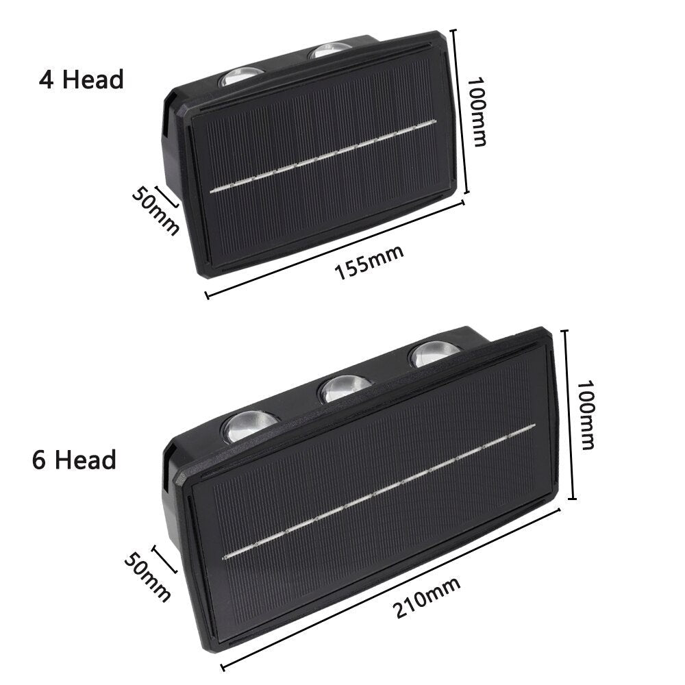 SolarGuard - Waterdichte LED Buitenwandlamp met Zonne-energie