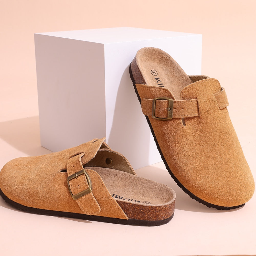SuedeStyle - Moderne en Stijlvolle Suède Pantoffels voor Dames