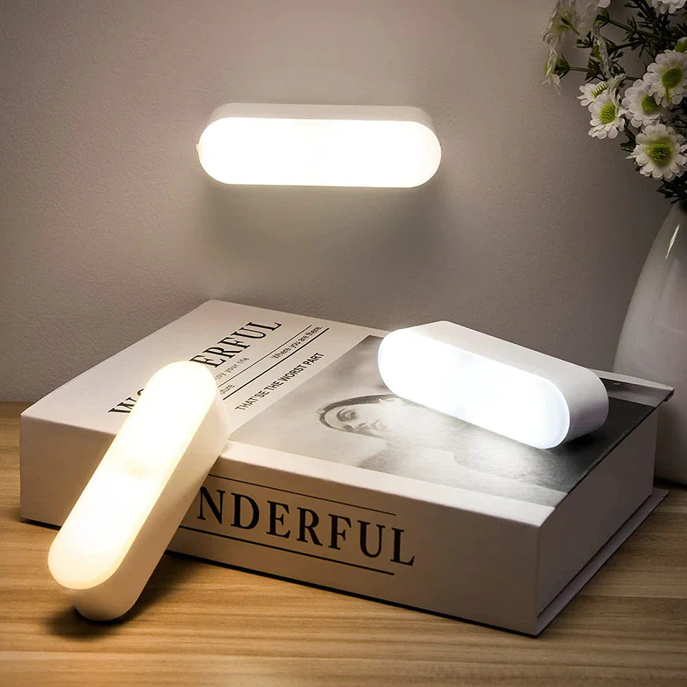 BrightSense - LED USB Oplaadbare Draadloze Wandlamp met Bewegingssensor
