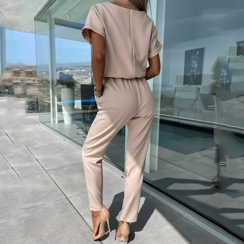 Isla - Korte Mouw Jumpsuit | Comfortabele en Trendy Look