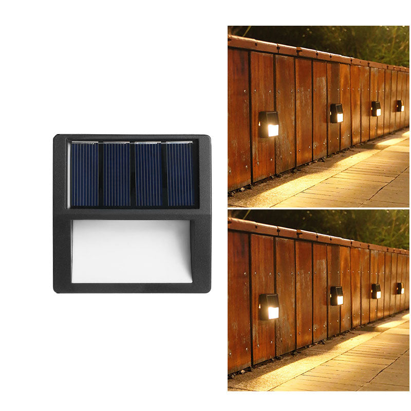 EcoGlow - Waterdichte LED-Solar Terraslampen voor Buiten in Rond en Vierkant