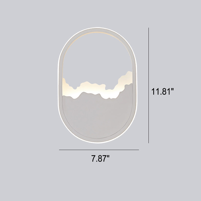 GlowCurve - Ovale LED Wandlamp met Elegant Golvend Design | Moderne Verlichting