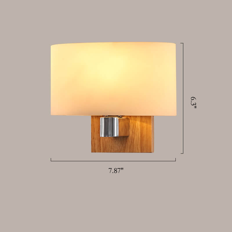 ScandiGlow - Moderne wandlamp van glas en hout | Scandinavisch design met sfeervolle verlichting