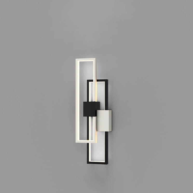 SilQube - Creatieve minimalistische LED-wandlamp met vierkant frame van ijzer en siliconen | Modern design voor sfeervolle verlichting