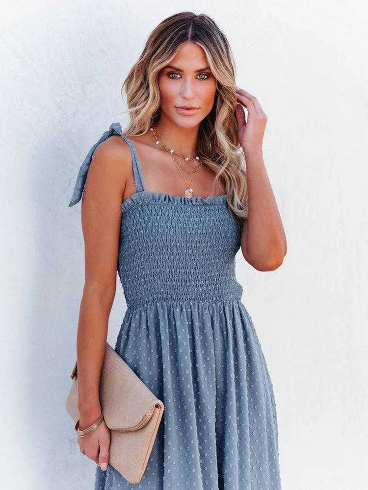 Boho Bruiloftsgast Maxi Jurk | Elegante Bohemian Jurk voor Bruiloften en Feestelijke Gelegenheden