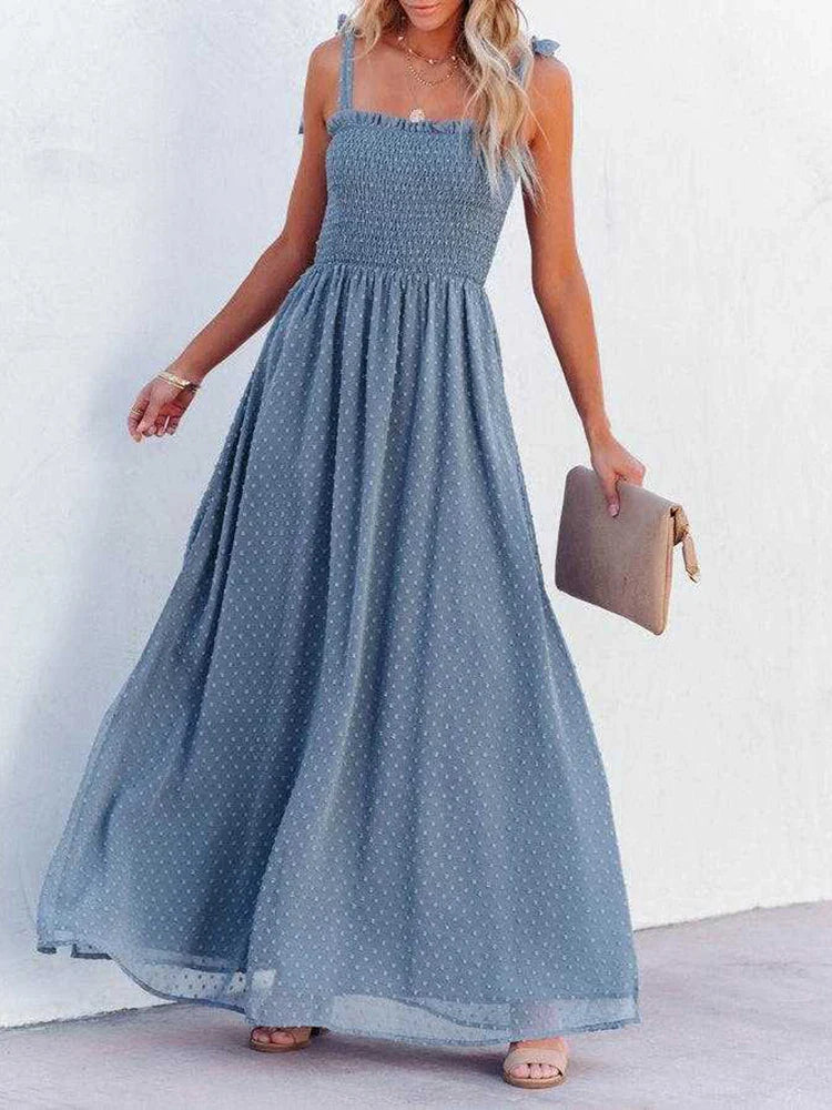 Boho Bruiloftsgast Maxi Jurk | Elegante Bohemian Jurk voor Bruiloften en Feestelijke Gelegenheden