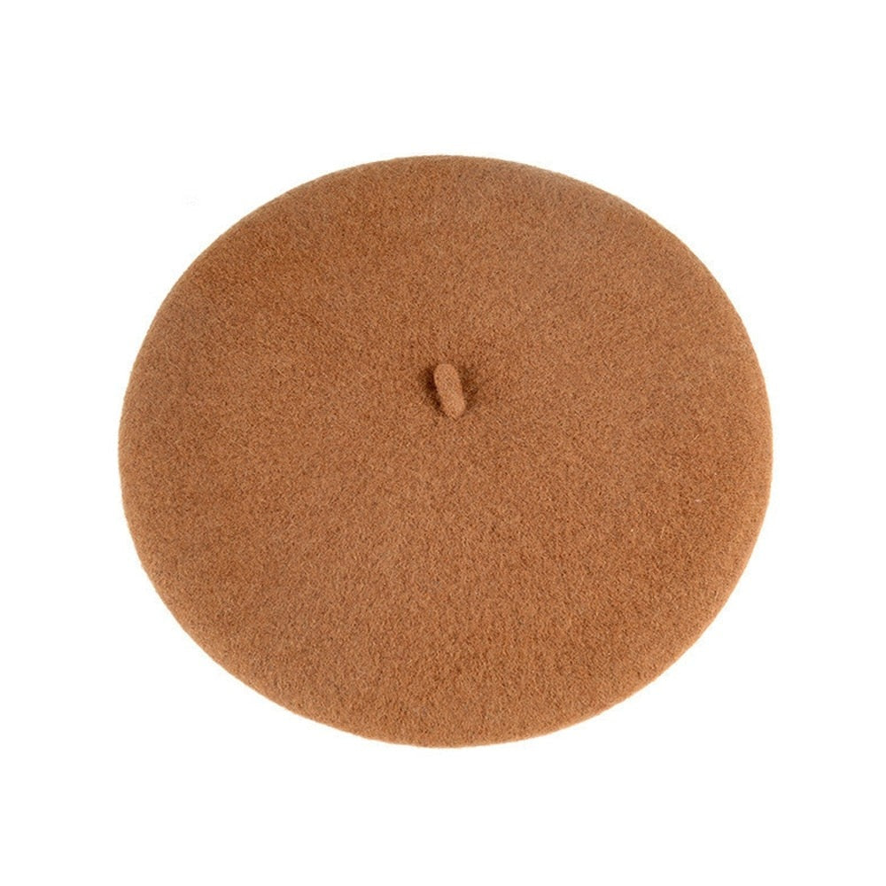 Sophia's Wolvilten Baret in Kunstenaarsstijl | Warme Dames Beanie