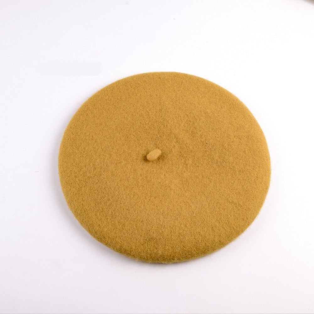 Sophia's Wolvilten Baret in Kunstenaarsstijl | Warme Dames Beanie