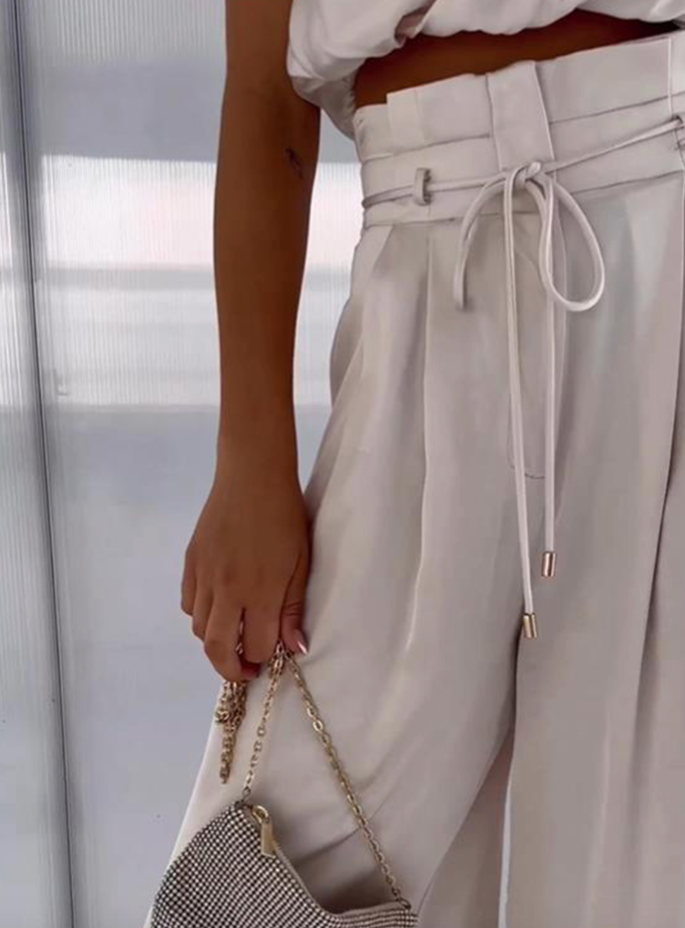 GloriaSilk - Zijden Mouwloze Set voor Dames | Luxe en Comfortabele Tweedelige Outfit