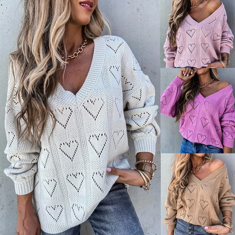 Linda Hartjestrui™ | Gebreide trui met hartjes