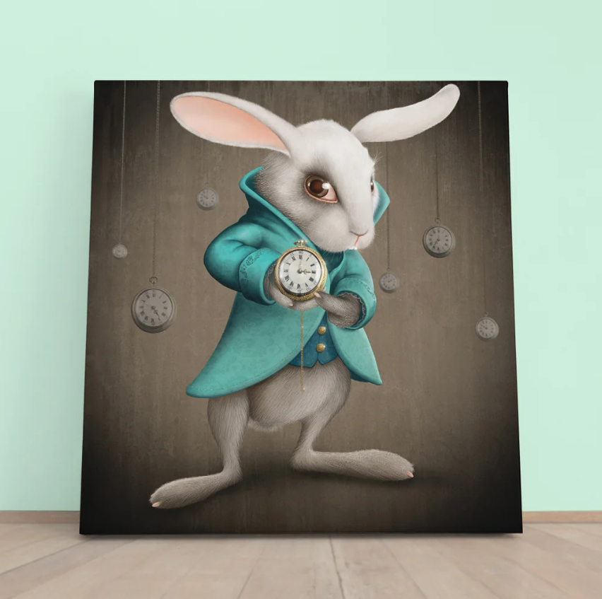 BunnyTime - Schattige Wandklok met Konijn Design voor Kinderen