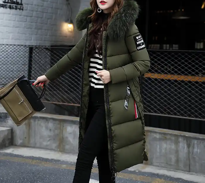 Amara - Lange Damesmantel met Bontkraag voor Stijl en Warmte