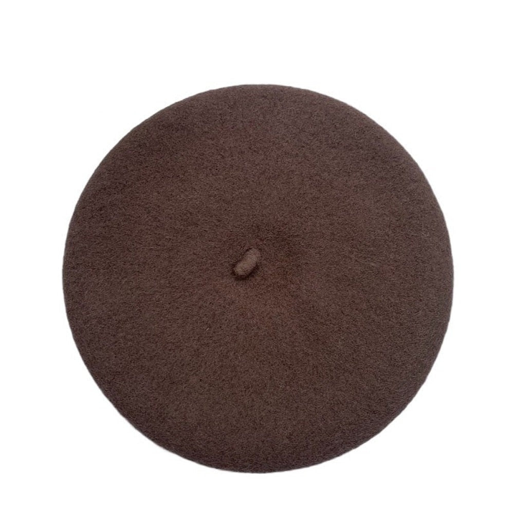 Sophia's Wolvilten Baret in Kunstenaarsstijl | Warme Dames Beanie