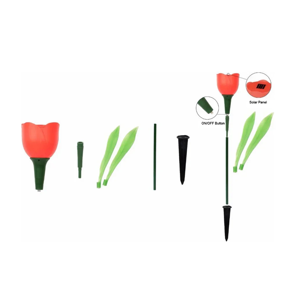 FloraShine - Zonverlichte Tulpvormige Tuinverlichting