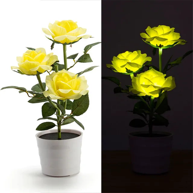 FloraGlow - Solar Rozenlantaarn voor Tuinverlichting