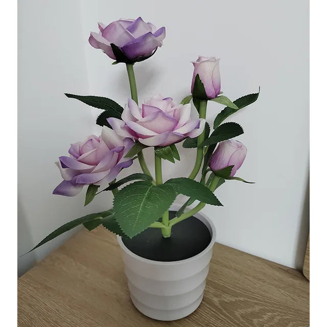 FloraGlow - Solar Rozenlantaarn voor Tuinverlichting