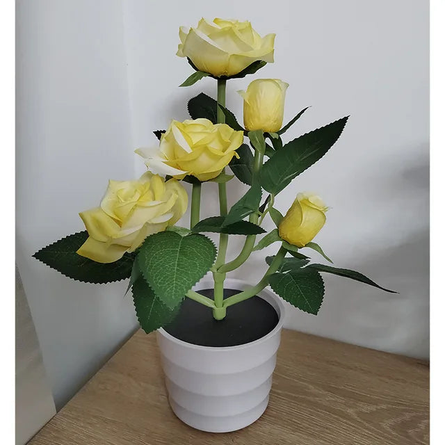 FloraGlow - Solar Rozenlantaarn voor Tuinverlichting