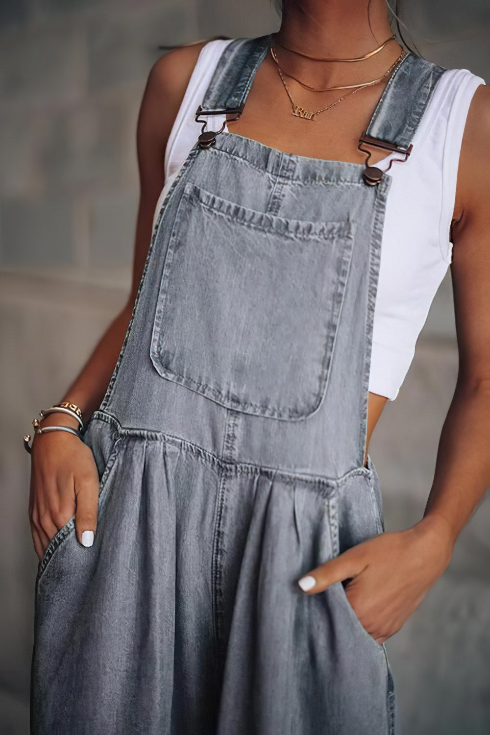 Denim Jumpsuit met Stijlvolle Pasvorm | Comfort en Trendy Design