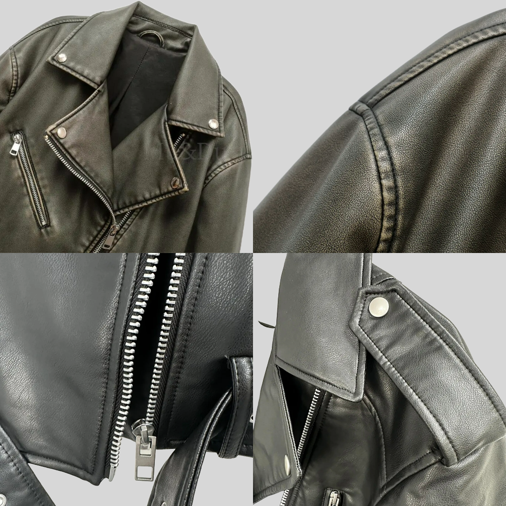 Karina - Elegante Voorjaars Dames Kunstleren Jas | Stijlvolle en Moderne Look