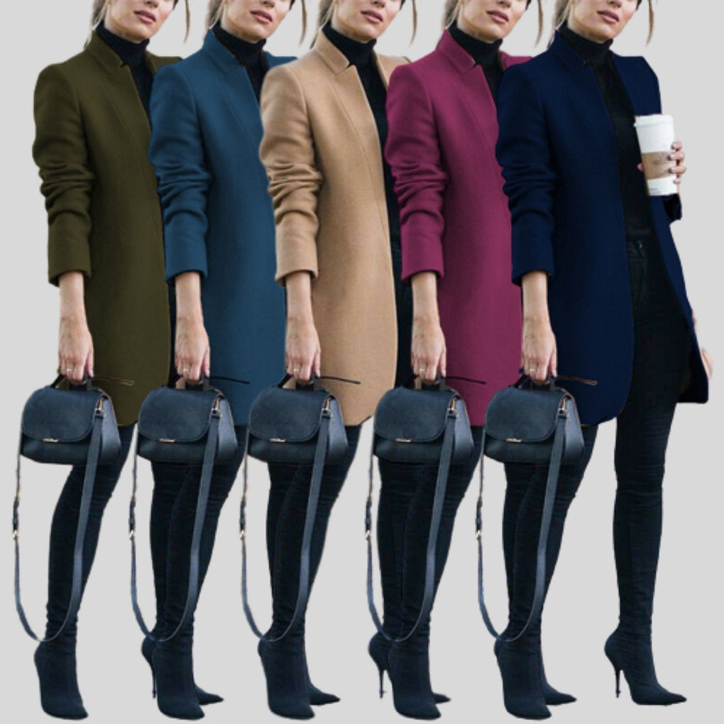 Claudine - Dames Herfst Winter Wolblazer - Stijlvol & Warm voor Koude Dagen