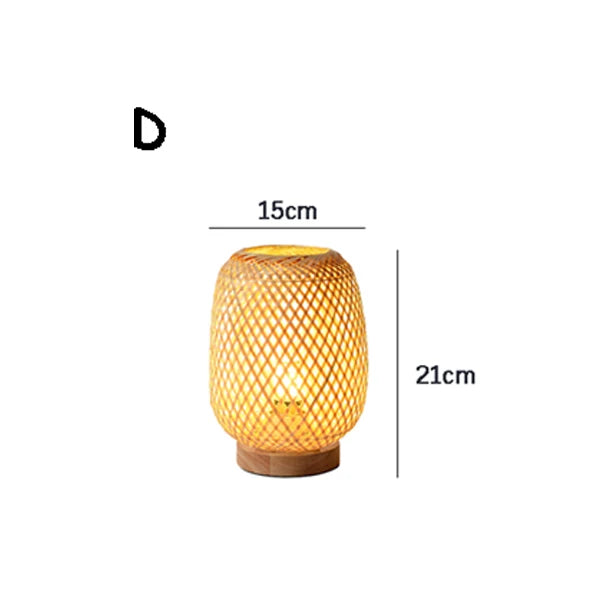 EcoBambooCraft - Vintage Bamboe Handgemaakte Lampen voor Stijlvol Interieur