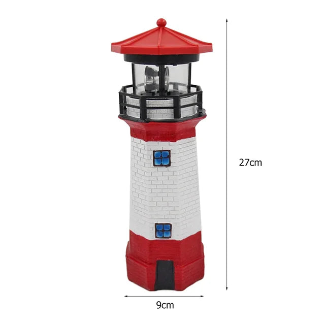 ShoreBeam - Vuurtoren LED Zonnelamp voor Buitenverlichting