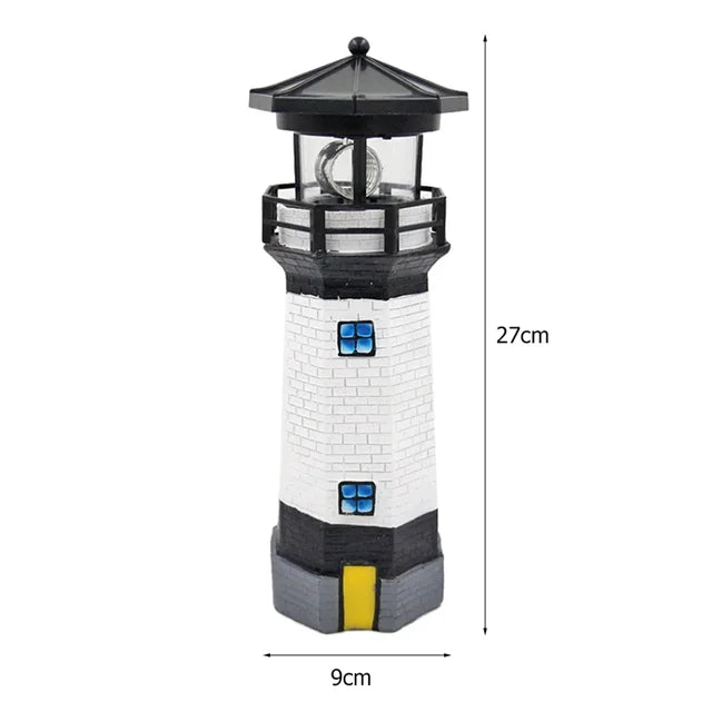 ShoreBeam - Vuurtoren LED Zonnelamp voor Buitenverlichting