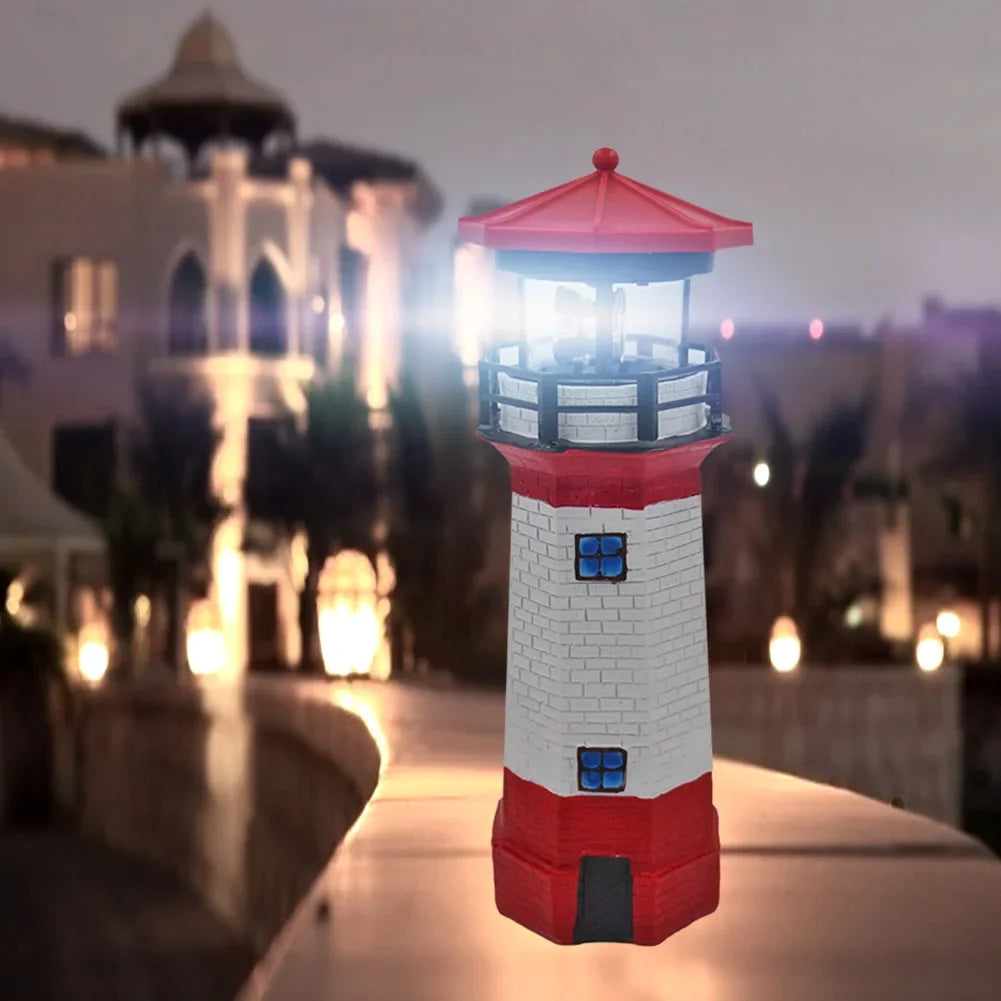 ShoreBeam - Vuurtoren LED Zonnelamp voor Buitenverlichting