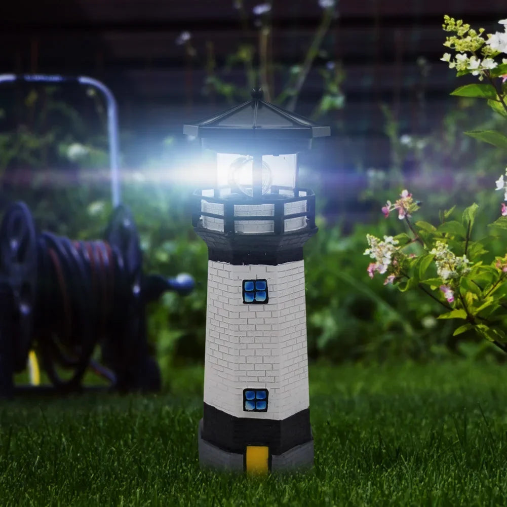 ShoreBeam - Vuurtoren LED Zonnelamp voor Buitenverlichting