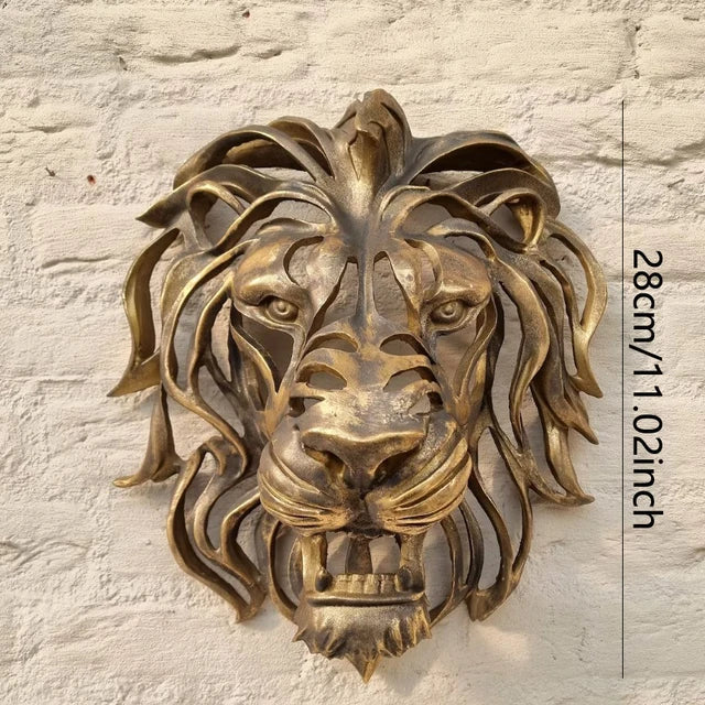 RoyalPride - Leeuwenkop Wandsculptuur | Krachtige Dierenkop Decoratie