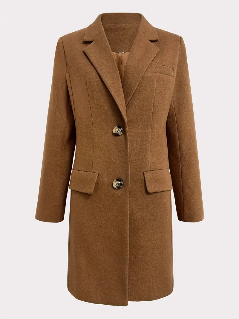 Karin – Elegante Damesjas met Knopsluiting | Perfect voor Herfst en Winter