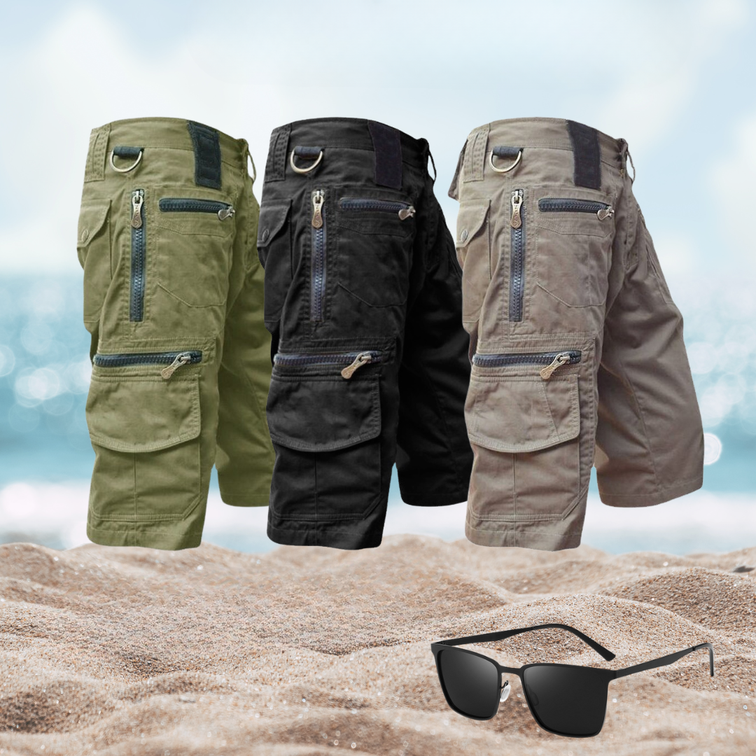 Hunter's Cargo Shorts - Stoere Korte Broek voor Avontuurlijke Mannen