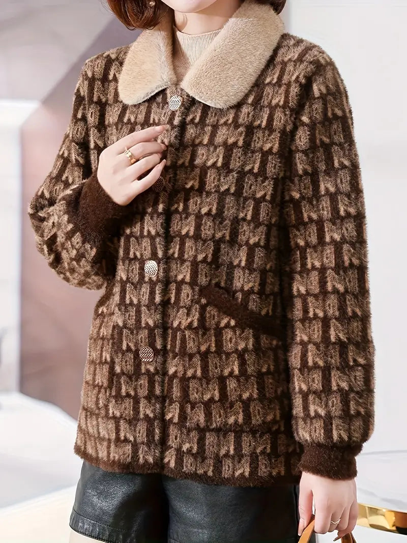 Anouk - Damesjack met Allover-Print | Stijlvolle en Unieke Jas voor Elke Gelegenheid