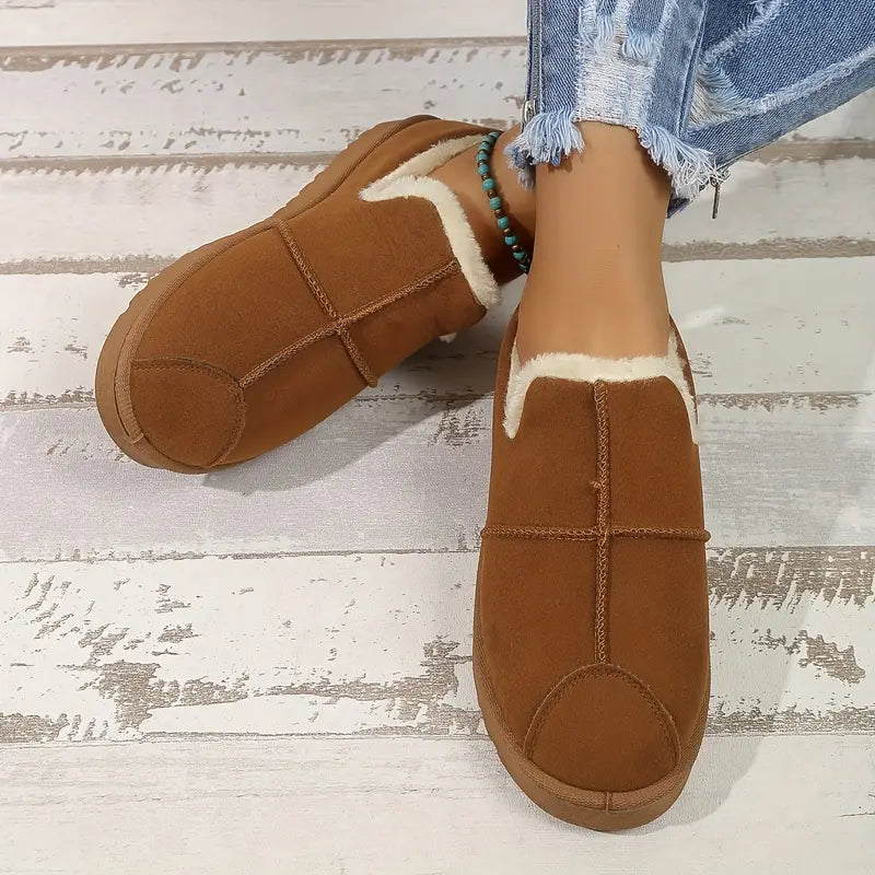 Comfortabele Lea Winterlaarzen voor Dames | Warme en Waterbestendige Schoenen met Antislipzool