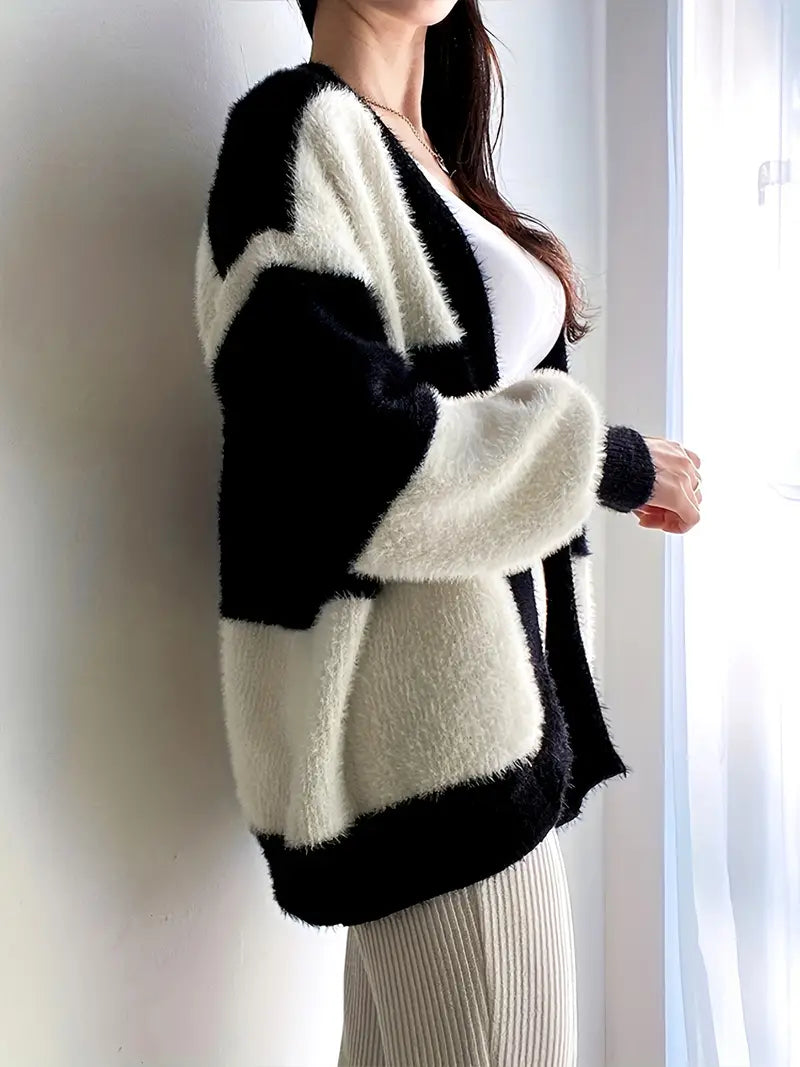 Hendrik - Losvallende Cardigan met Kleurblok Design | Comfortabel en Stijlvol