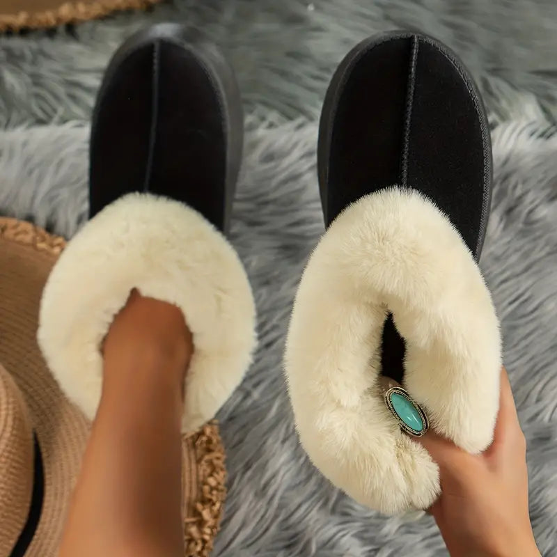 EllaSole - Suède Gevoerde Enkelboots voor Da