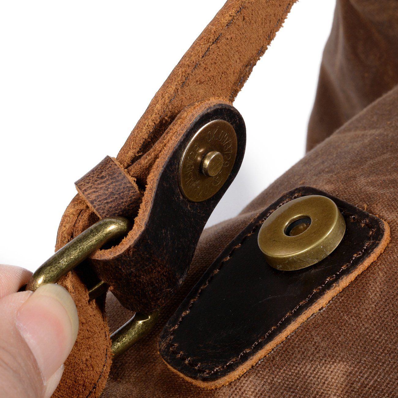 NordicMalm Canvas Leren Rugzak – Duurzaam en Stijlvol voor Dagelijks Gebruik