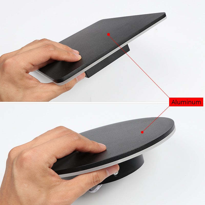 LumiOrr - Minimalistische LED Wandlamp Zwart Metaal voor Tuin en Hal