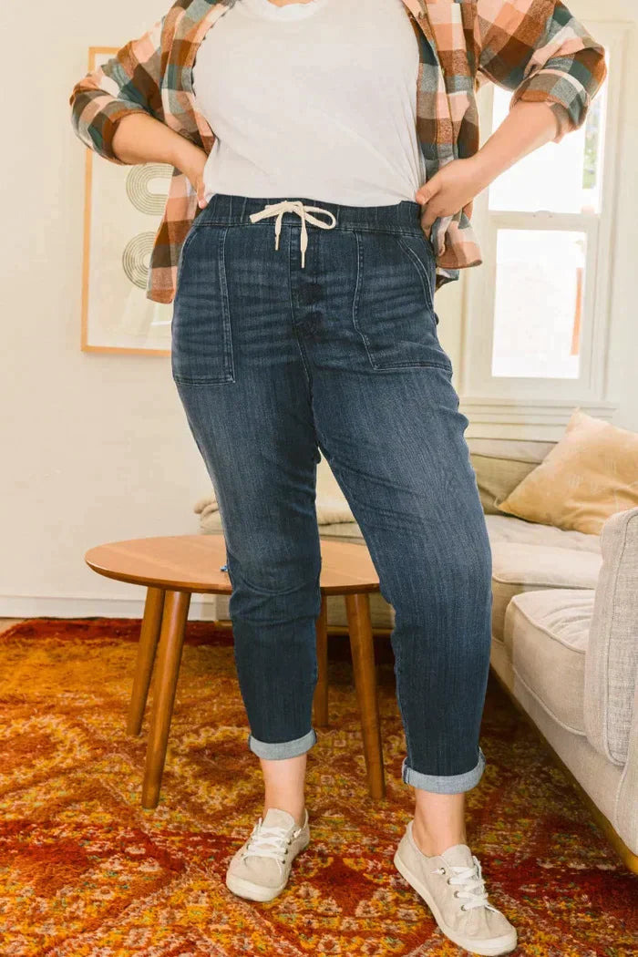 Patricia's MagicFit Stretchy Denim Joggers